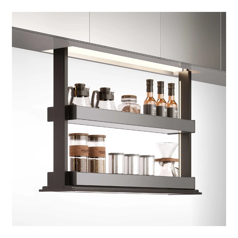 خزانة نظام مصعد المطبخ، سلة رفع لأعلى ولأسفل، سلة رفع المطبخ الكهربائية #1