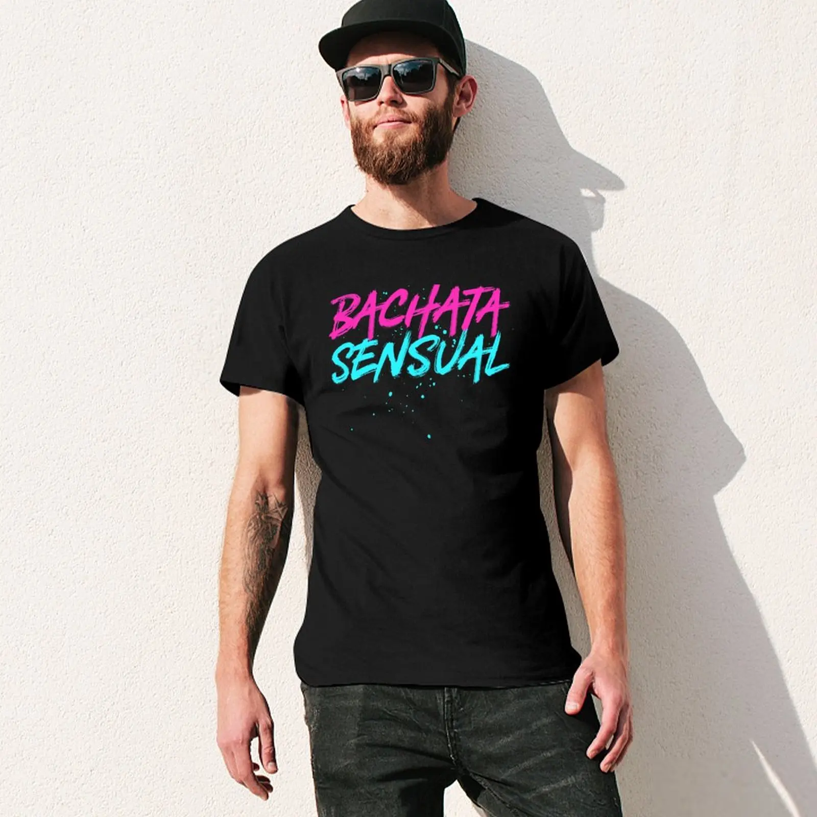 bachata sensual T-Shirt customs design your own funnys men graphic t shirts