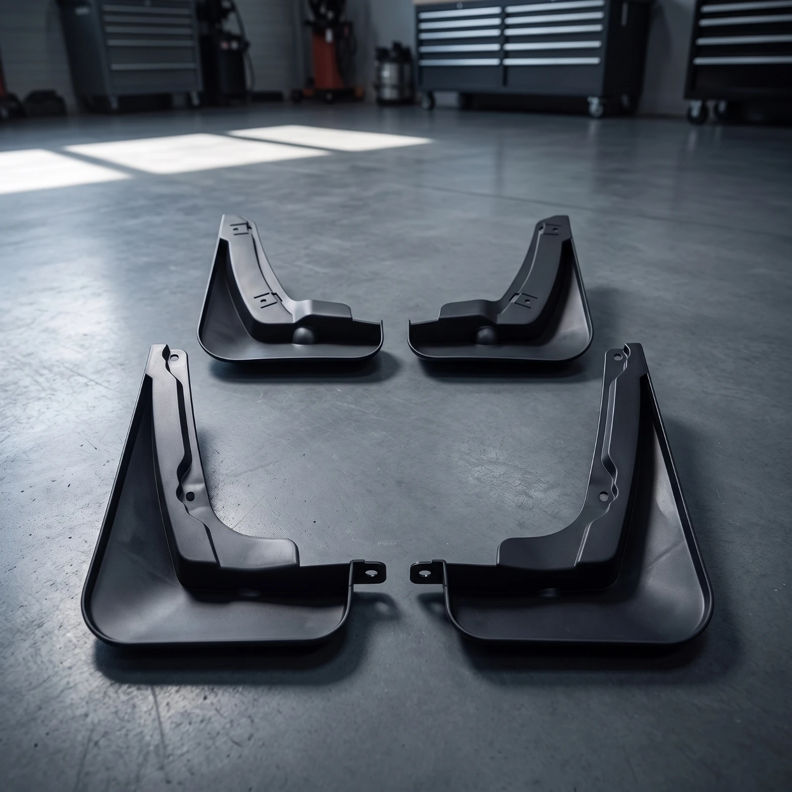 4 Pieces Wheel Arch Mudguard Long-Lasting Car Mudguard with Mounting Tabs Mud Flaps Wear-Resistant Auto Parts Low-Profile