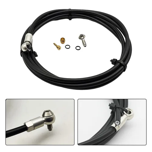 Imagen 2 del producto 1 Juego de manguera de aceite de freno de disco hidráulico de bicicleta de 2M para MAGURA para MT4 para MT4E para MT5 manguera de bicicleta Kit de juntas de inserción de oliva