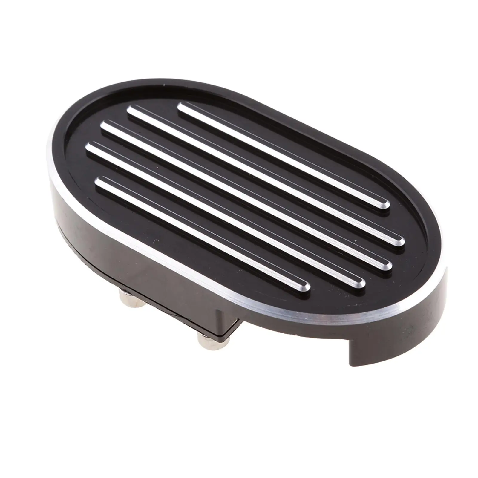 Black Aluminum Contrast Brake Pedal Pad Non-slip Footrest for Harley Sportster XL883 Custom