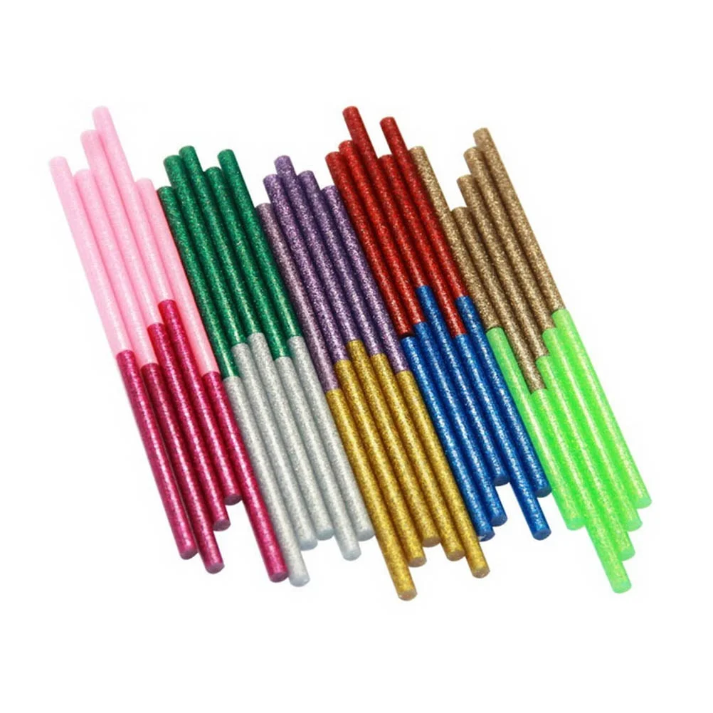 

100 шт. термоклеевые палочки, красочные сильные клеи из ЭВА, легкие поделки своими руками, школьные проекты, дизайн для вечеринки в домашнем офисе