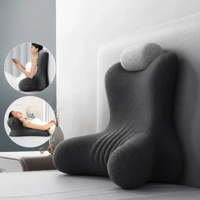 Ergonomic Reading Pillow Bedhead Backrest Neckwaist Protection Pad Large Sofa Cushion Napping Lying Down Leg Backrest Cushions