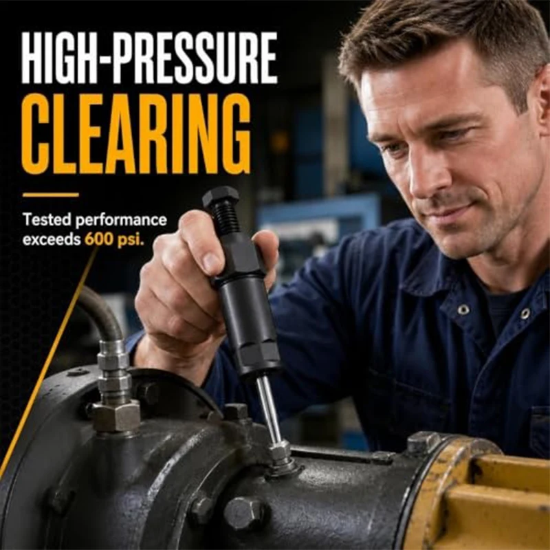 Heavy-duty Grease Fitting Unclogger Tool Break Through Hardened Lubricant Buildup Butter Nozzle Unclogging Tool Maintenance Tool