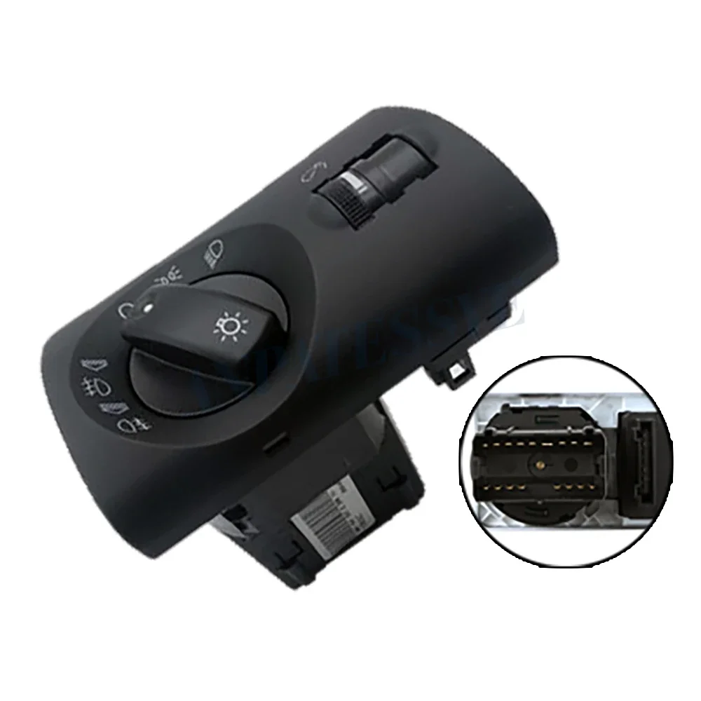

4B1941531E 4B1 941 531E Headlight Fog Light Switch Control Auto Leveling Black Facelift brightness For Audi A6 4B C5 AVANT S6