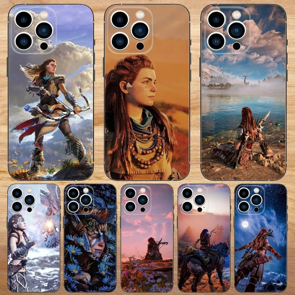 Horizon Zero Dawn Aloy Phone Case For iPhone15,14,13,12,11,Pro,Max,Plus,Mini,X,XS,XR,8,7,6,S,Plus,SE Soft Black Case