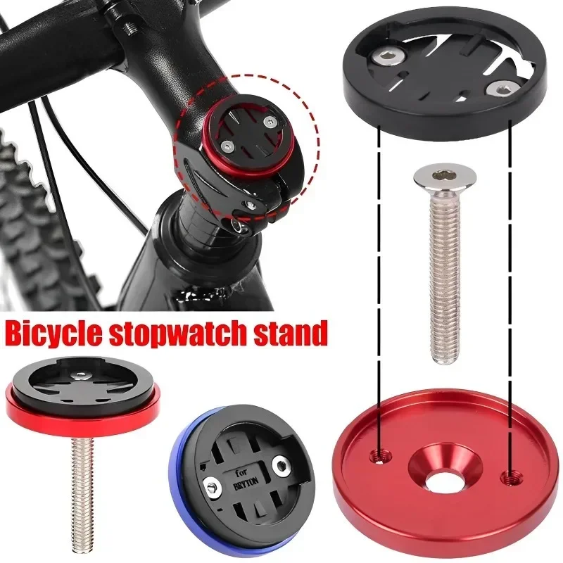 

Bike Computer Holder Stopwatch GPS Speedometer Mount Bracket Stem Top Cap Suitable for Garmin Edge and Bryton Cateye Bike Parts