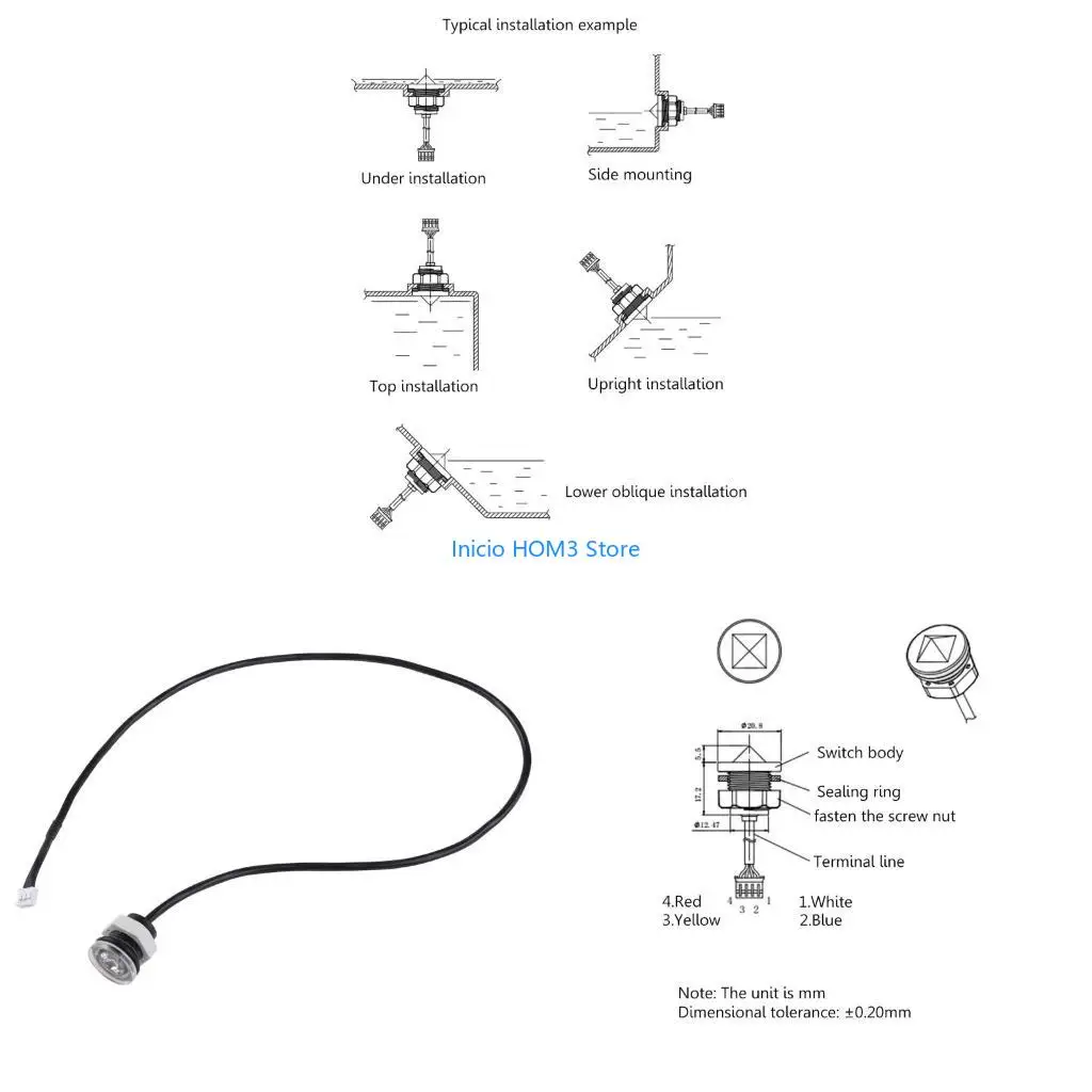 A5YD Liquid Level Replaceable Float Type Water Level for Water Dispenser Bathtub Humidifier Easy to Install