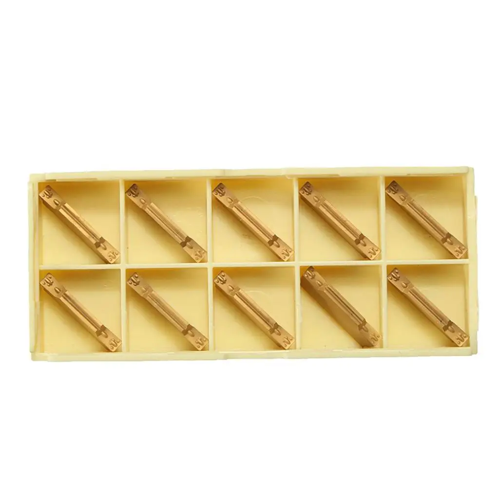 10pcs MGMN300-M Carbide Inserts for MGEHR/MGIVR Lathe Grooving Cut-Off Tool