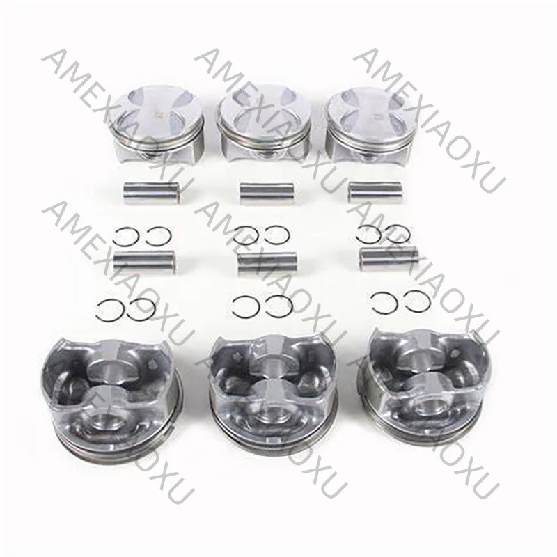 6Pcs A2720300618 Pistons Rings STD Kit For Mercedes-Benz SLK350 SL350 S400L W221 AMEXIAOXU