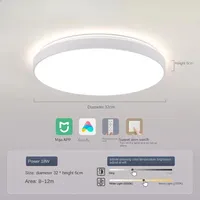 Xiaomi New Intelligent Ceiling Light WiFi APP Remote Control IP50 Dust proof Bedroom LED Ceiling Light Xiaoai Voice Control