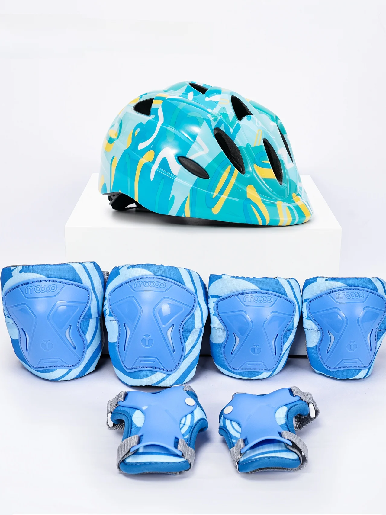 michael-professional-roller-skating-protective-gear-children's-balance-bike-bicycle-equipment-helmet-elbow-knee-pads