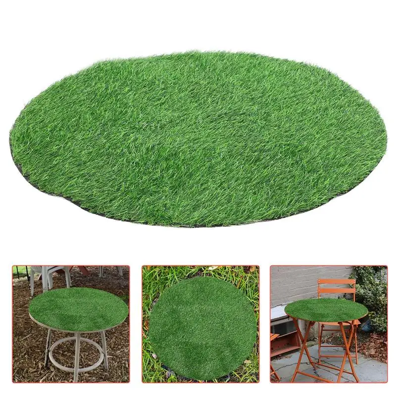 

Artificial Grass Tablecloth Cloth Holiday Placemat Simulated Grass Table Mat Fake Grass Turf Table Centerpiece Lawn Decoration