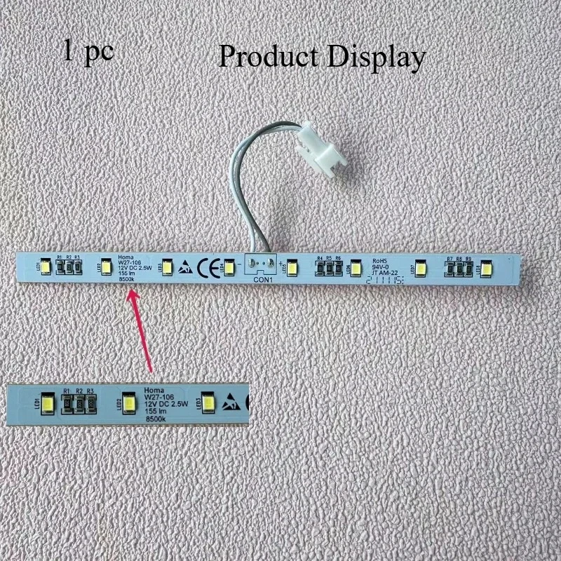 Piezas de tira de iluminación refrigeración W27-106, 1 unidad, para refrigerador for Homa TCL Whirlpool