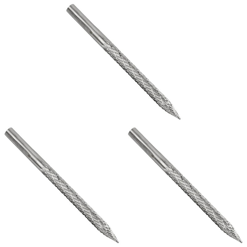 

3X 3/16In 4.5Mm High Carbide Steel Burr Bits Tire Reamers Carbide Cutters Rotary Files Reamers Wire Cutter Tire Tool