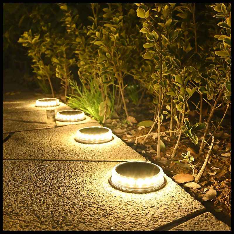 17LED Solar Pathway Light Outdoor IP65 Super Bright LED Waterproof 3.7V 1200mAH Ground Lamp for Garden Decoration