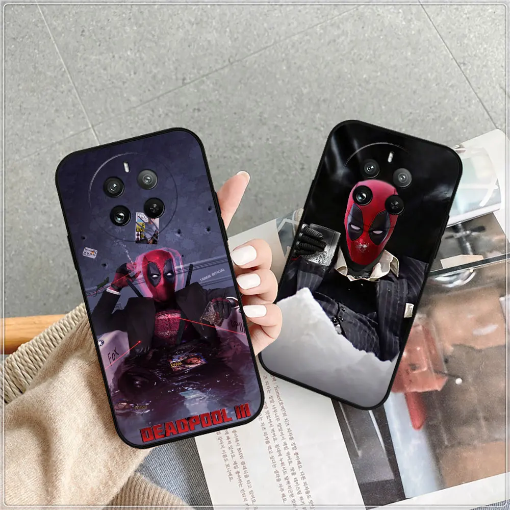 Marvel Funny Deadpool Phone Case For OPPO Realme 12 11 10 9 9I 8 8I 7 7I 6 6I 5 5I 5S 3 Pro Plus Soft Silicone Shockproof Cover