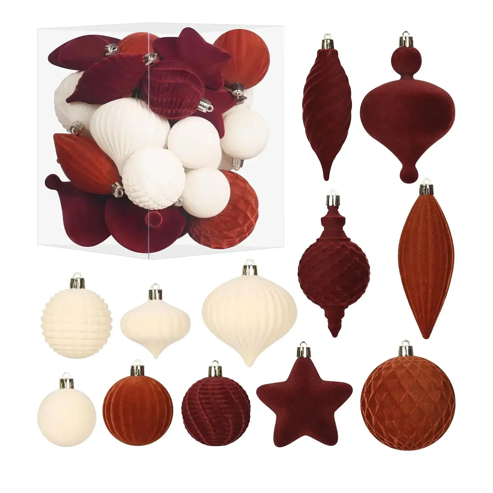 2026 Fuzzy Blended Forms Christmas Trim Christmas Trimmings for Bday Workspace Christmas Party Wreath Garland Indoor Settings