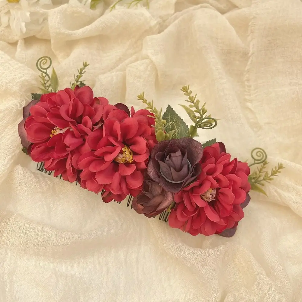 

Sweet Flower Flower Hair Comb Thailand Hair Clip Flower Hairpin Bohemian Hair Accessories Wedding Bride Accessories Girl