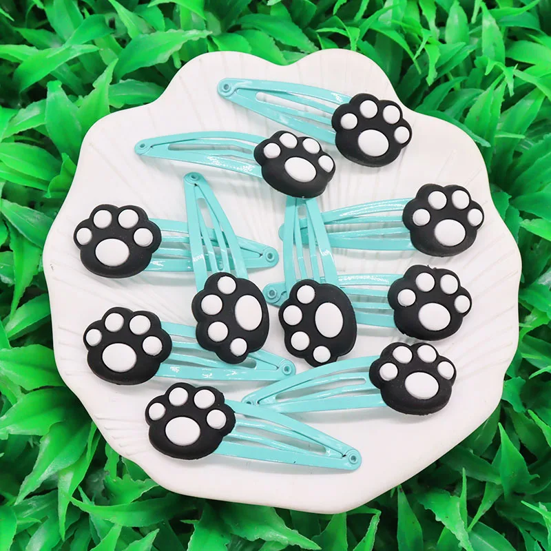 10Pcs/set Black Bowknot Rabbit Hair Accessories Rubber Bands Scrunchies Elastic Hair Bands Girls Headband Decorations Kids Ties view 6