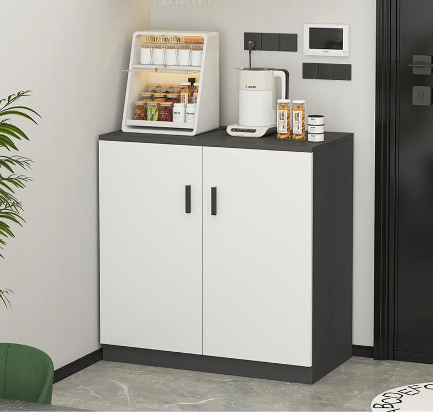 Simple and Lightweight Storage Cabinet, Living Room, Wall Facing Kitchen, Storage Cabinet