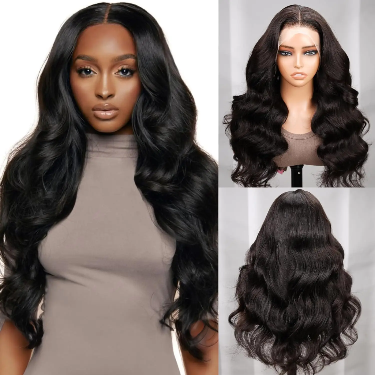 250 Density Body Wave HD Transparent 13x4 Lace Front Wig 13x6 30 32 Inch Lace Frontal Human Hair Wigs Brazilian Remy For Women