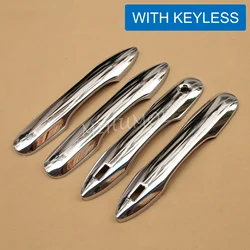 Chrome Keyless Door Handle Cover Style Protector For Toyota Camry Avalon Prius Prime 2018 2019 2020 2021 2022 2023 2024 2025