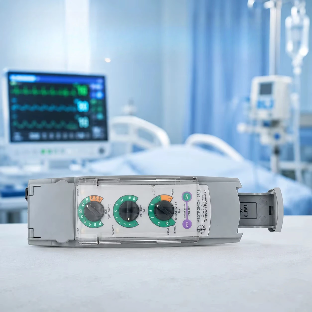 Powered Single-chamber Anti-bradycardia Pacing Therapy Temporary Pacemaker