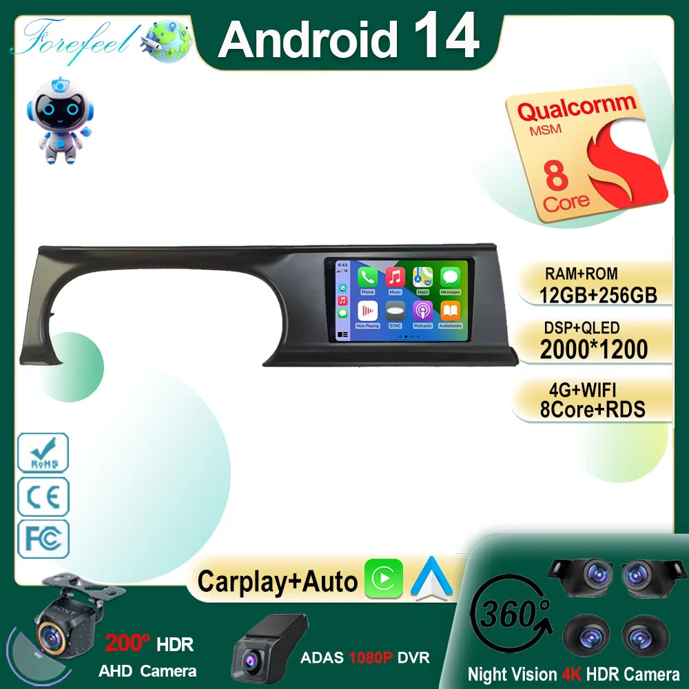 

Android For Kia Seltos KX3 2020 - 2021 Car Radio Player Auto Stereo Navigazione Video GPS WIFI QLED Touch Screen Radio Carplay