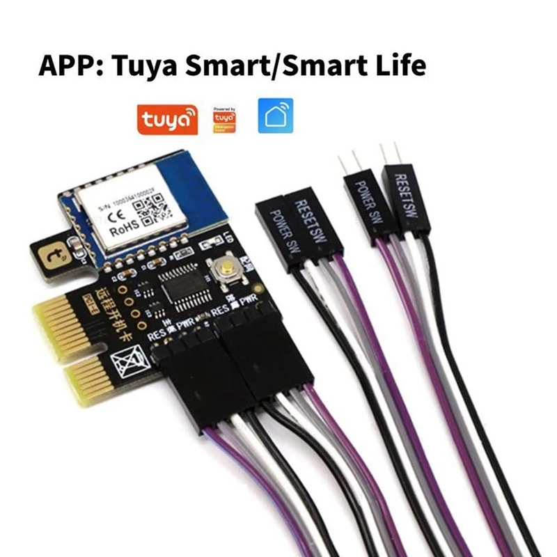 A3 Tuya Wifi PC Power Switch Desktop Computer Remote Boot Startup Card Telecommuting PICE MINI Card APP Remote Control