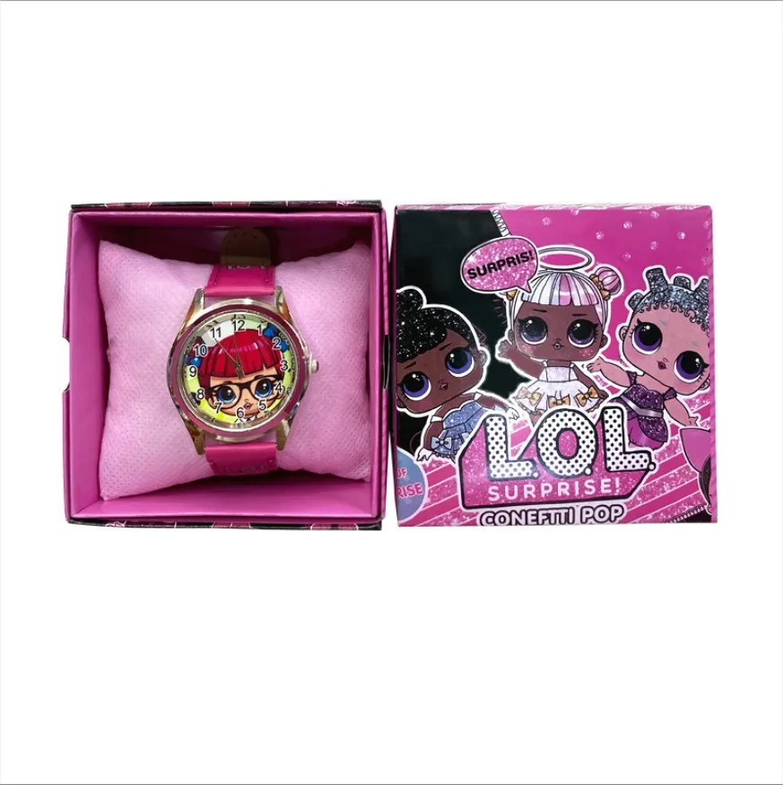 With box Genuine lol surprise dolls Children\'s watch anime figure lol dolls electronic watch girl\'s kids watches birthday gifts