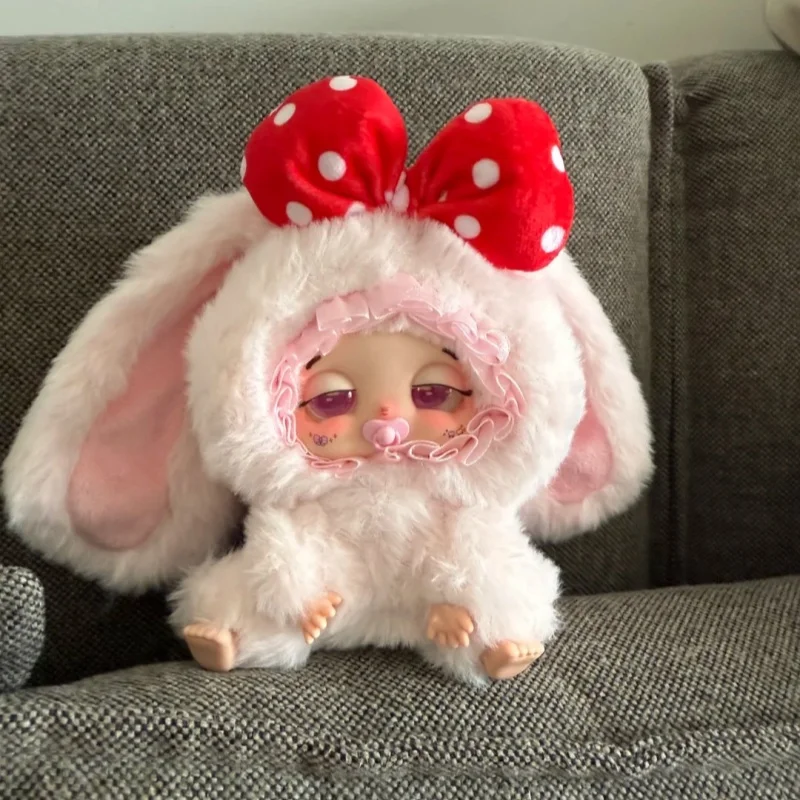 ﻿ 2025 New Babythree Trapped Bag Lucky Delivery Plush Blind Box Cute Doll Trendy Play Ornament Bag Pendant Keychain Girl Gift