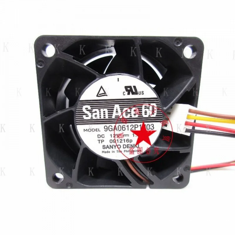 

C ДЛЯ Sanyo 9GA0612P1J03 12 В 1,5 А 4-проводной ШИМ-серверный вентилятор с большим объемом воздуха