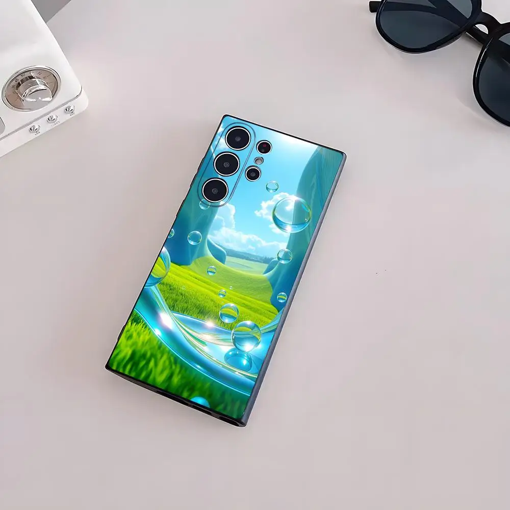 Frutiger Aero Handyhülle für Samsung S26 S25 Edge S24 S23 S22 S21 S20 Ultra Plus Fe Galaxy Silikonhülle