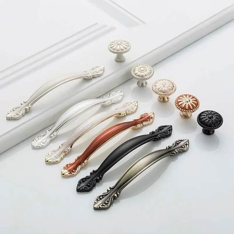 64/96/128/192MM Drawer Handles Pull Handles Furniture Modern Door Knob for Cabinet Knob Drawer Wholesale Furniture Hardware