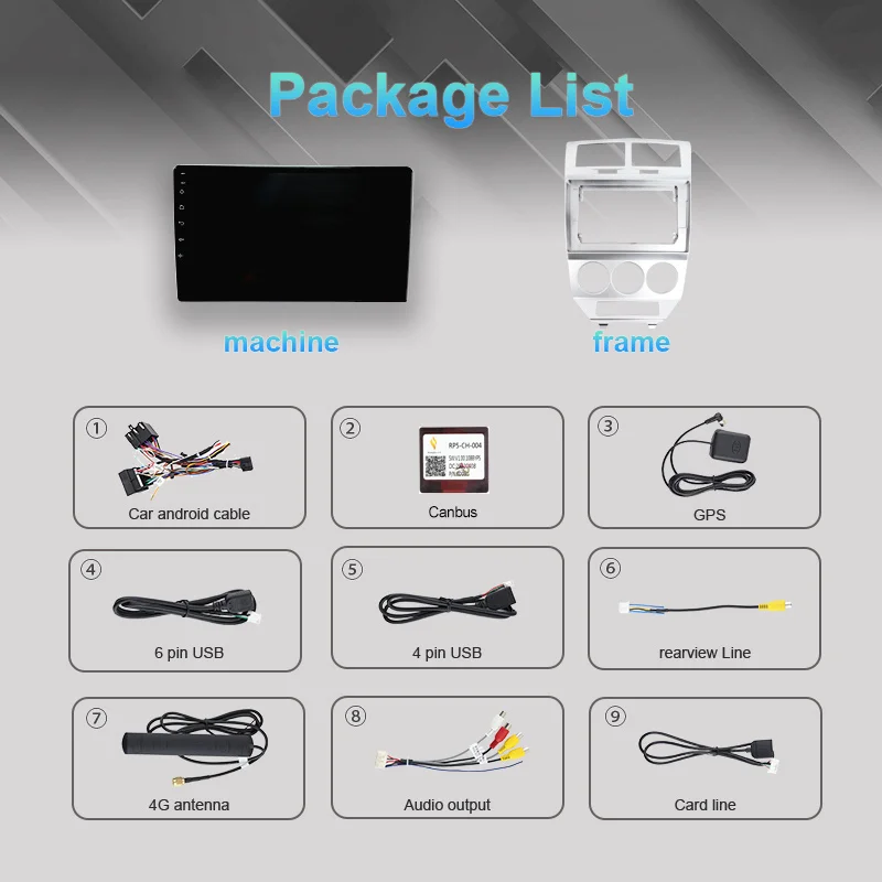 Android 16 For Dodge Caliber 2007- 2012 2K QLED Android Car Radio Multimedia Video Player GPS AI Voice CarPlay Head Unit Stereo