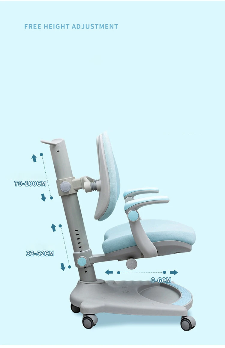 Modern Design Height Adjustable Plastic Kids Study Chair New Model Ergonomic Rocking Chair for School Children
