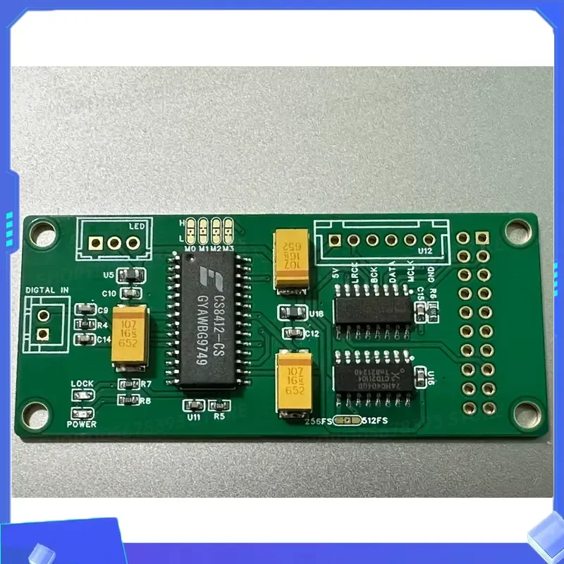for CS8412 CS8414 Coaxial to I2S Signal Converter Supporting Optical Interface Input Digital Audio Decoder Board Module