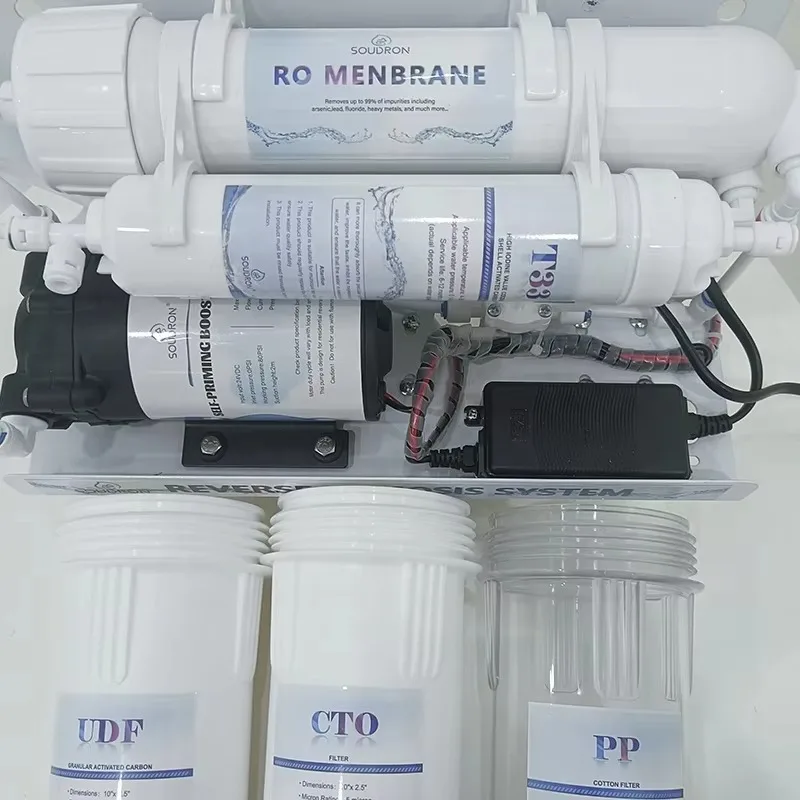 Kitchen Sink Water Filter System Water Purifier 5 Stages Reverse Osmosis System Water Filters for Home Drinking