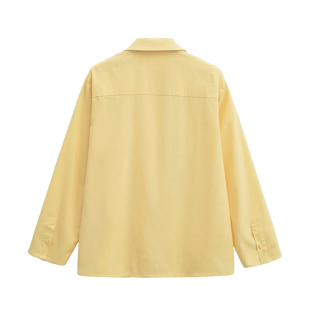 여성 유럽 및 미국 스타일 린넨 셔츠 반바지 세트 캐주얼 통기성 여름 패션 독점