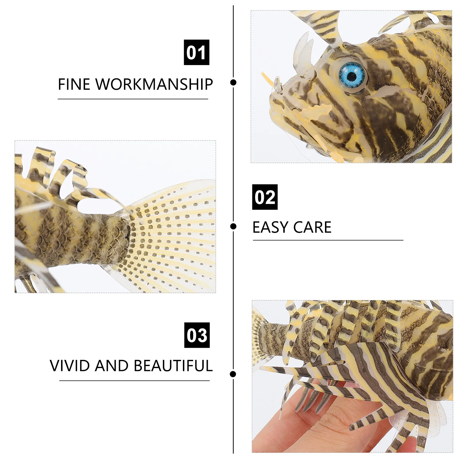 

1 шт. Искусственная рыбка-украшение для аквариума из качественного силикона, декор для аквариума, создающий реалистичный ландшафтный эффект