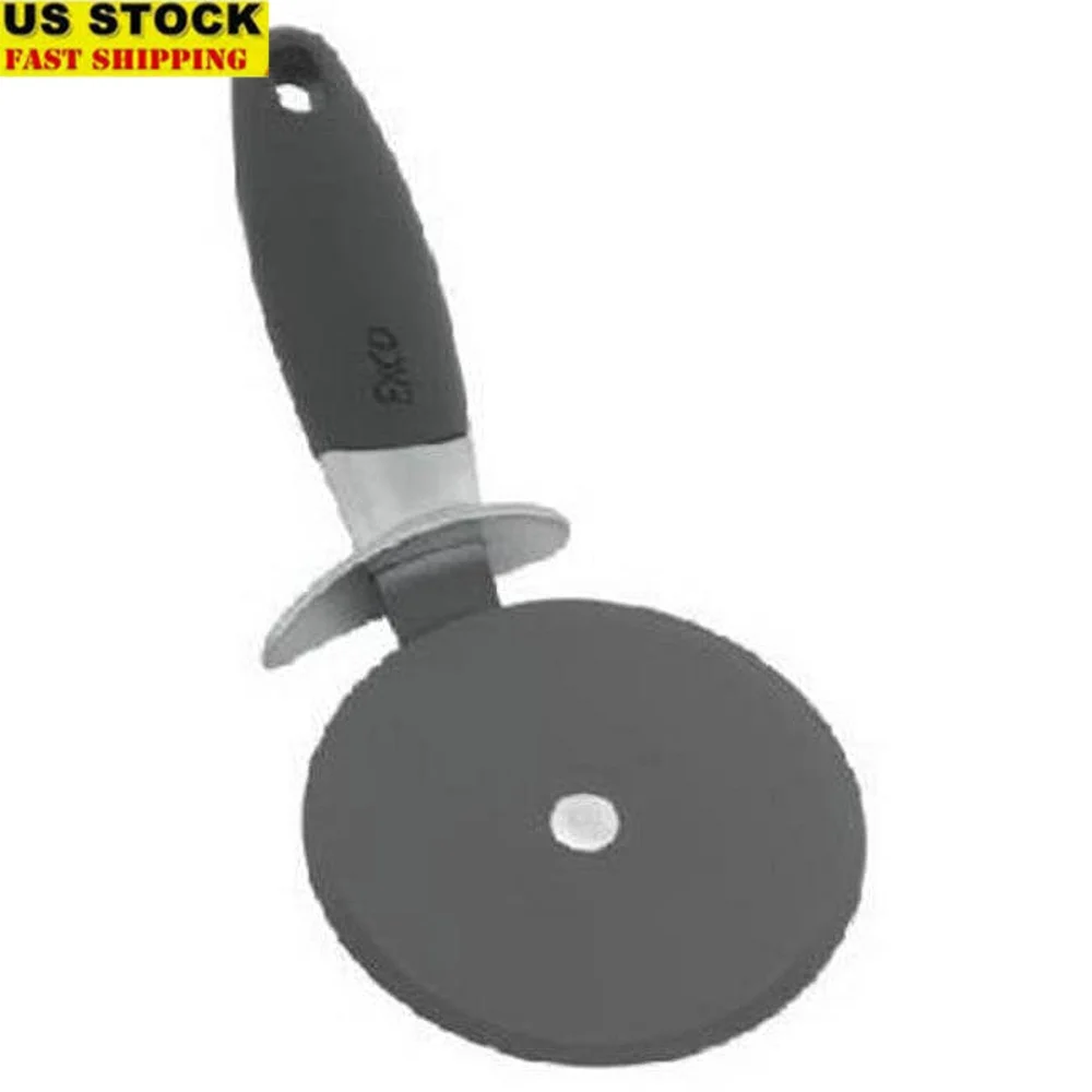 

Jumbo Pizza Cutter Nonstick Stainless Steel Blade Ergonomic Handle Finger Guard Dishwasher Safe Home Cooks Pizza Slicing
