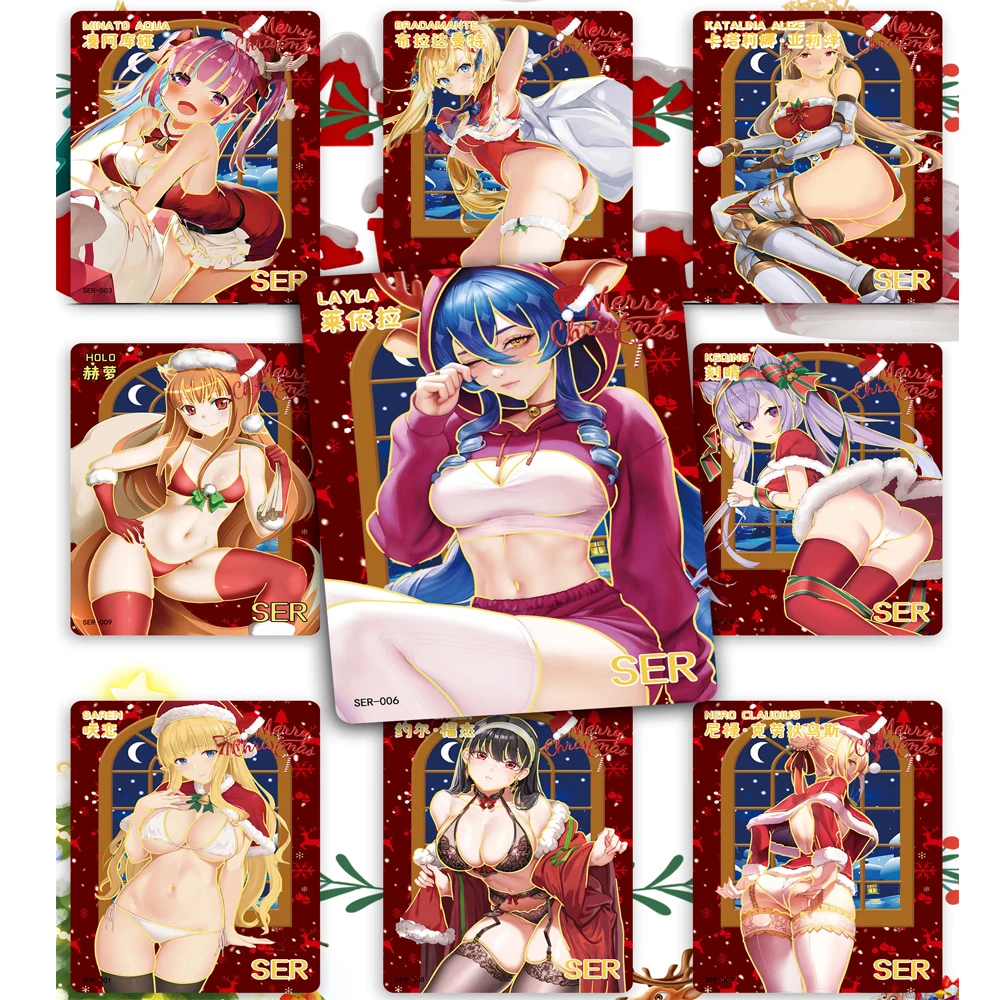 Goddess Story Senpai Goddess Haven 4 Card metal card Booster Box Beautiful Girl Party Swimsuit Anime Game Christmas Children