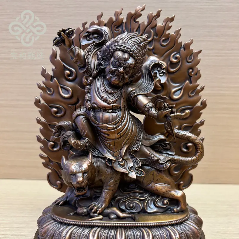 Angry Lotus Pure Copper Gilt Buddha Statue Purple Copper Treasure Selection u1 Tibetan Tantra Buddhist Hall