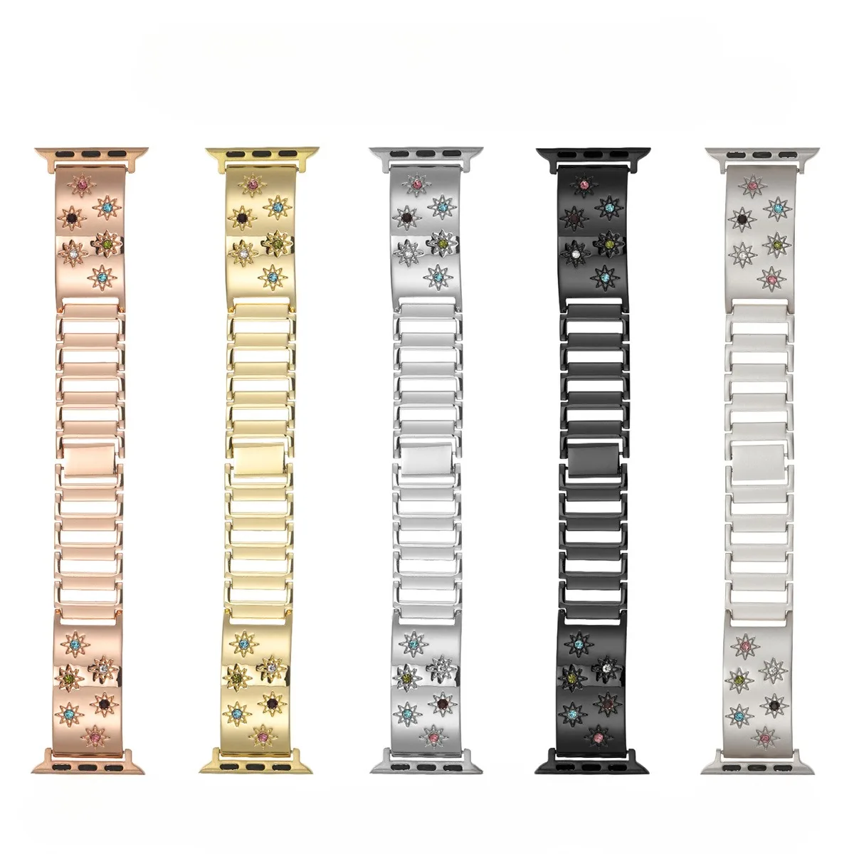 Cinturino per iWatch 42/44/45/46/49mm 38/40/41mm Cinturino per orologio in metallo alla moda per serie di orologi Ultra2 Serie 10/9/8/7/6/5/4/3/2/1_voghion.com