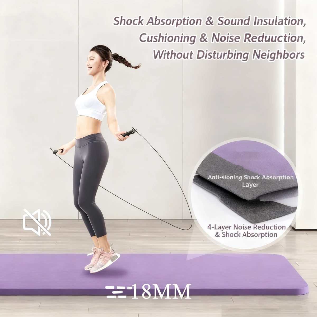 

Коврик для йоги NBR, 20 мм, утолщенный, влагостойкий, уличный, нескользящий, прочный, для кемпинга, пикника, 185x61 см, для упражнений в тренажерном зале, фитнеса, тренировок