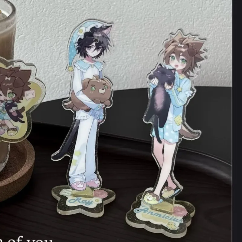 Aotu World Acrylic Stand Keychain Ray Anmicius Ins‑style Fandom Collectible Study Table Display Prop Bedside Table Accent Decor