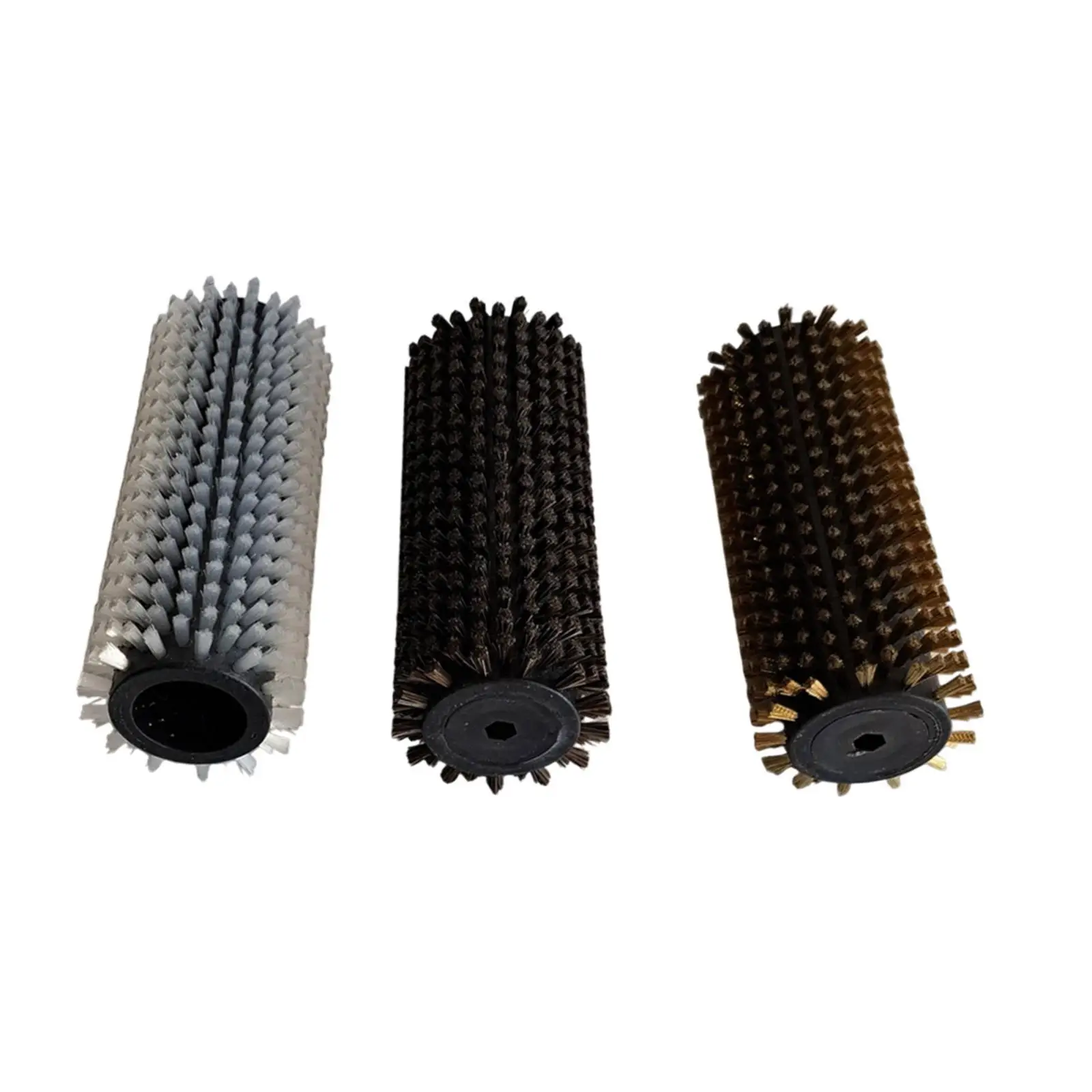 Interchangeable Ski Brushes Nylon Brass Horsehair Brushes Replaceable Efficient Practical Maintaining Tools Ski Waxing Brushes