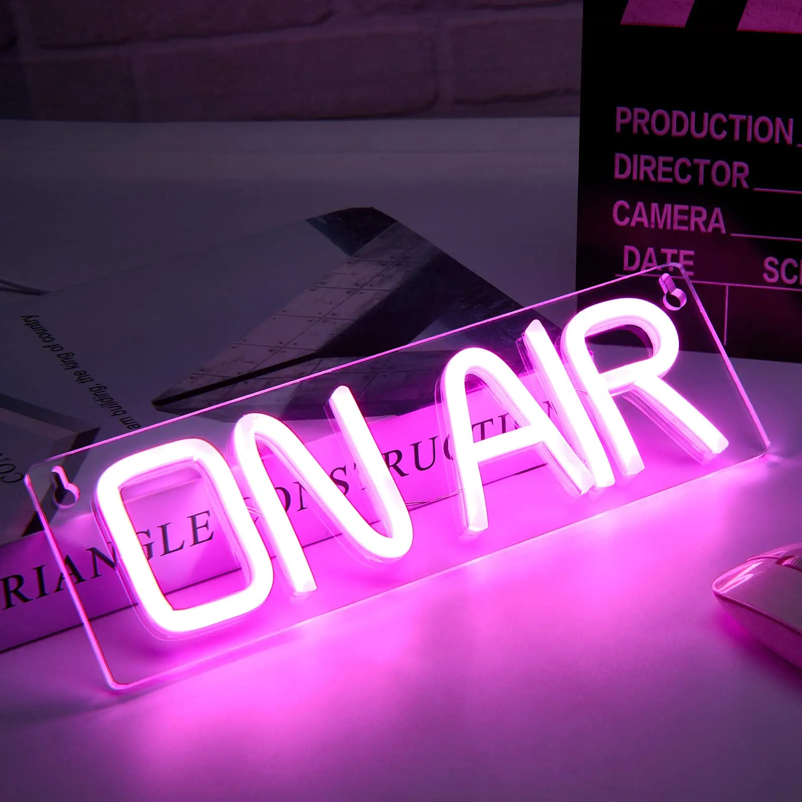 ON AIR 네온 사인, LED 네온 라이트 사인, 파티 벽 장식에 적합, USB Poweredo 침실 장식에 적합, Gfts
