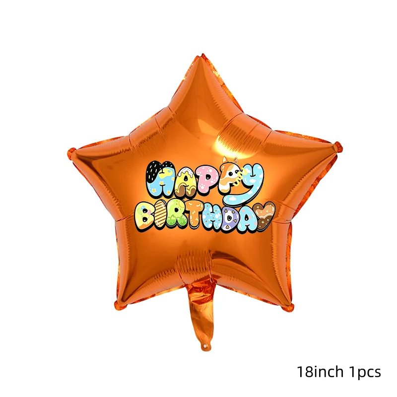Blue Orange Dog Paw Blueies Latex Balloons Set Paw Balloons Number Balls Dog Birthday Party Baby Shower Decoration Gifts - view 6